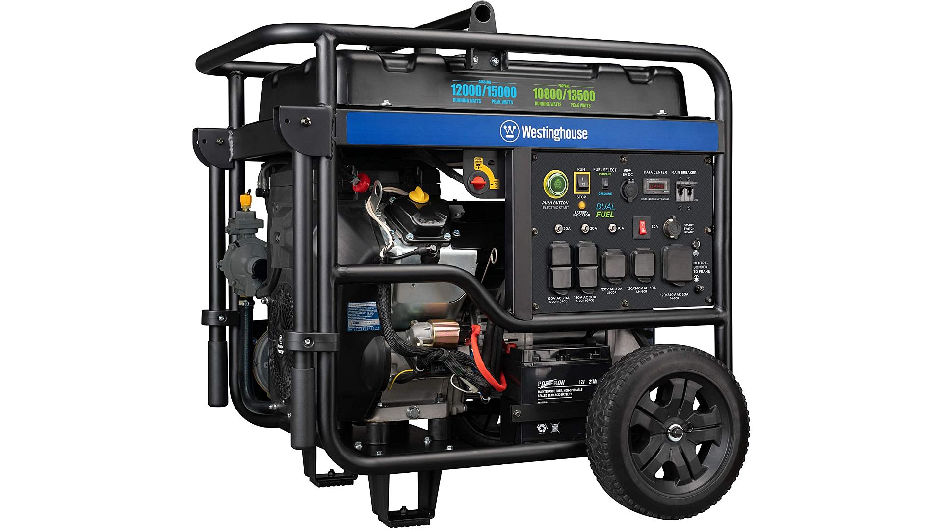 WGen12000DF Is Large Dual Fuel Generator For Backup Power