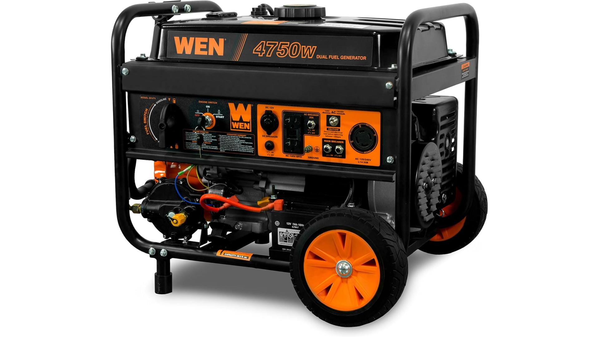 WEN DF475T Dual Fuel Portable Generator