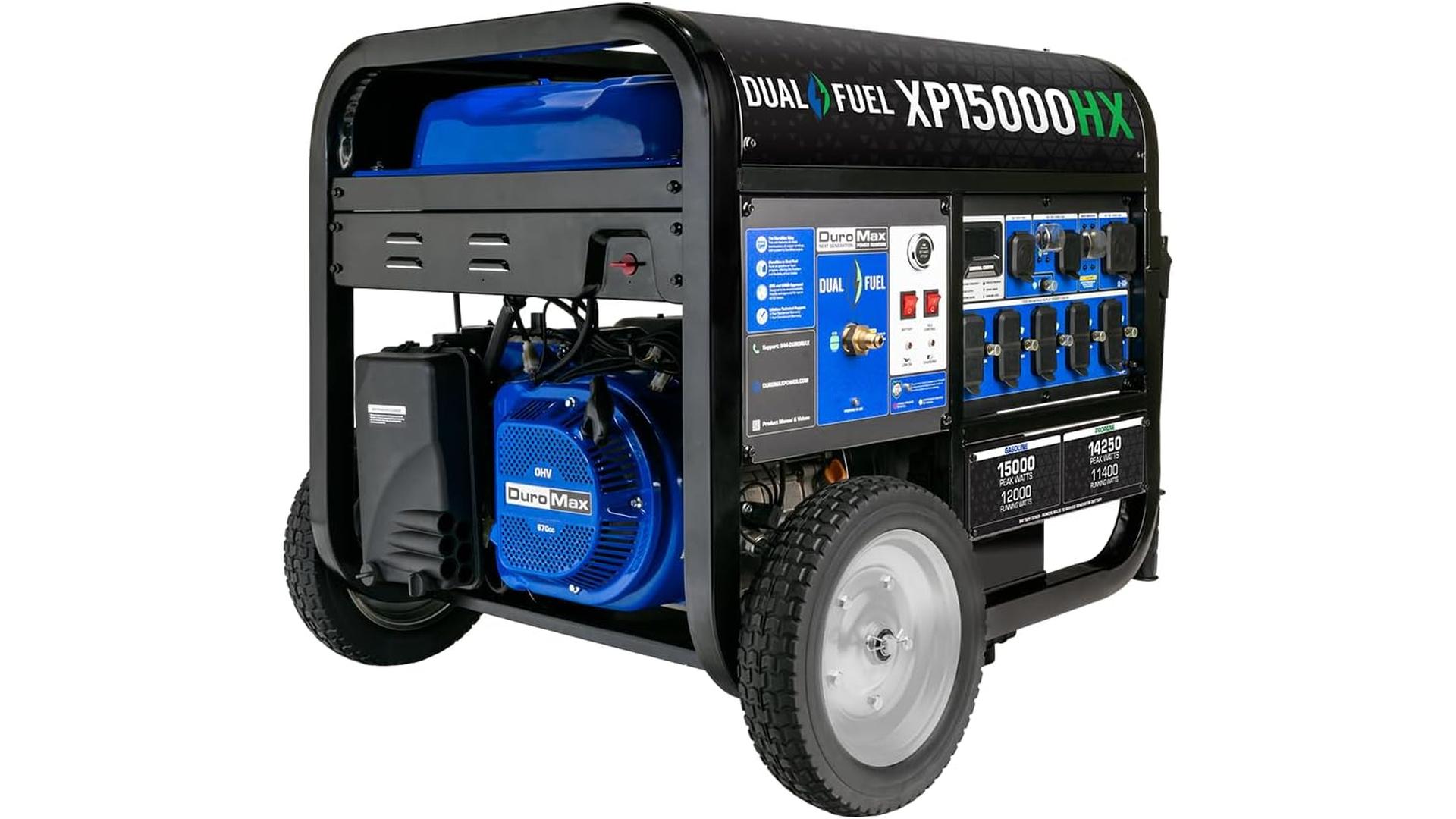 DuroMax XP15000HX 15000W Dual Fuel Generator